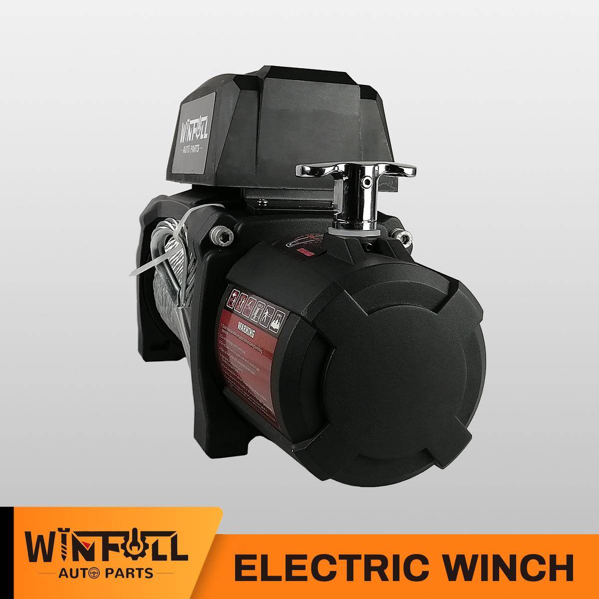 车13000磅电动绞盘带尼龙绳12v/24v防水MP00520越野自汽驾绞盘