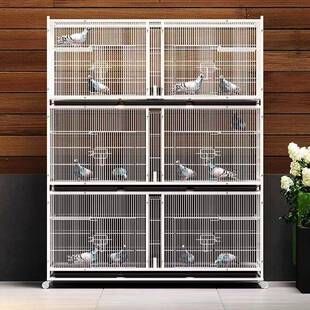 鸽子笼信鸽对笼养殖加配密专加粗多鹑层鹌笼子元宝QNT繁殖笼繁育