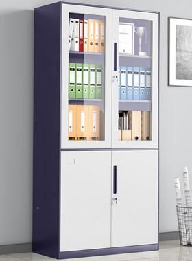 铁皮钢文件柜拆装更衣柜柜资料收纳柜柜制凭证柜mo-5888套色窄边