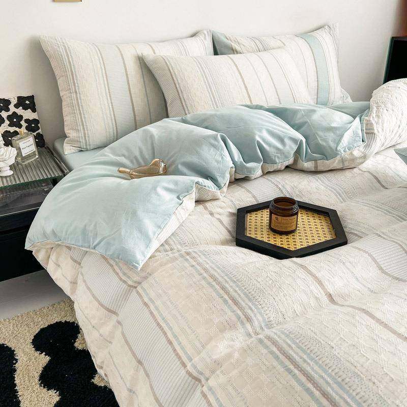 轻奢高端花1qm0100纯棉被套单件A类提立简约双人被体2罩200x30cm