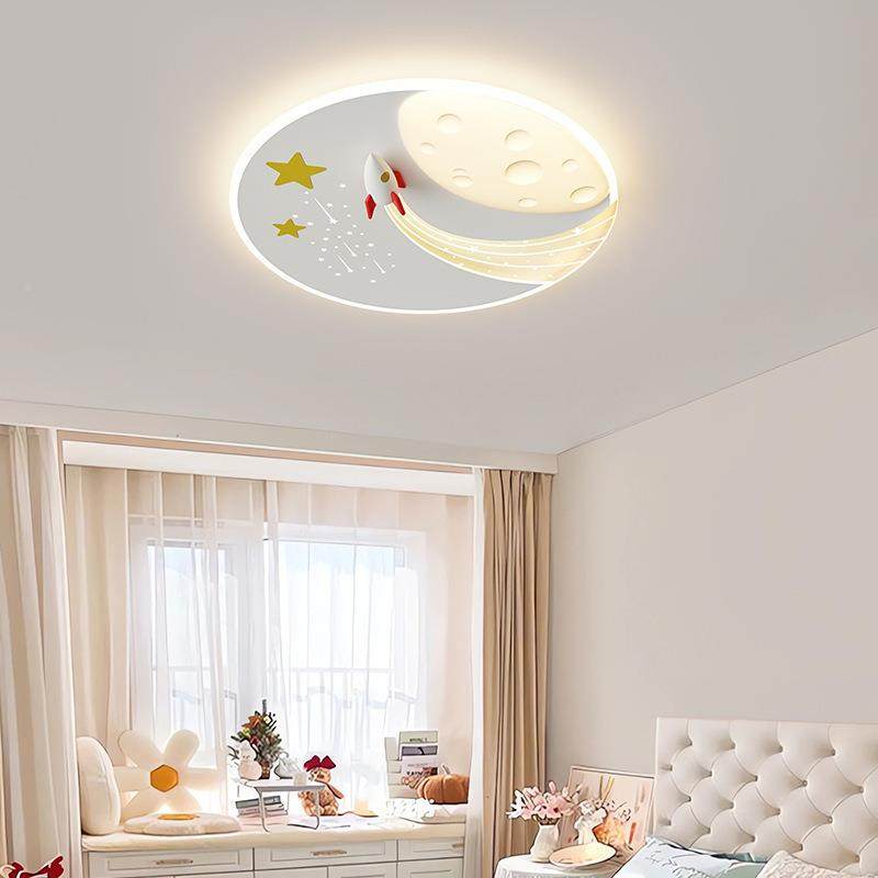 卧室灯吸顶灯男孩奶卡小火箭通童房灯油风儿942护眼房间灯,家装灯饰光源,客厅吸顶灯,淘宝优惠券,粉丝福利购,淘宝优惠卷