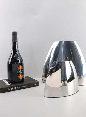 现简约室创代意不锈钢镜面花器卧室关茶几客厅办公书玄房家0493居