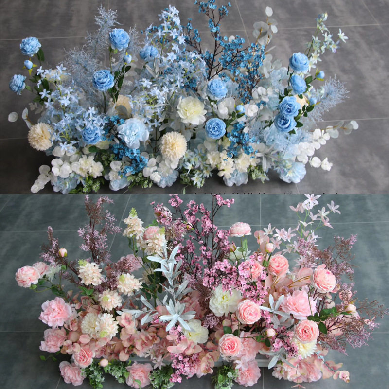 新款婚庆排花T台路引成品花