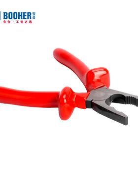 合虎绝缘钢丝钳德国宝VE认证浸塑型老钳D子工具6-OCG8英寸