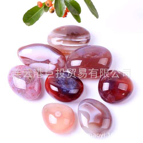 现货天然非红玛瑙滚石大颗粒红玛瑙把玩鱼缸盆栽造景儿童挖宝一斤