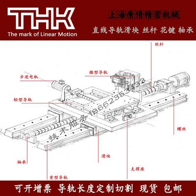 THK直线滚珠导轨滑块NR25NR30NRS45NRS55NR20NRS15NRS65滑轨