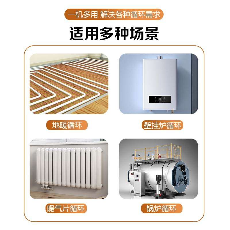 井川家用温控暖气循环泵低音地暖热水锅炉地热管道循环智能温控泵