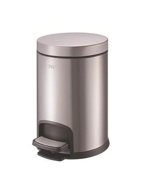 SJ5-Y01NF南圆形平有盖时尚静音脚踏式垃圾桶大厅2客G厅5L8升1L盖