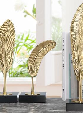 羽家居摆件客WS-RY056厅办公毛室酒柜电视柜工摆艺品现轻代奢金属