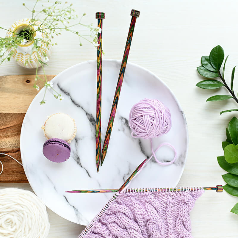 新品knitpro symfonie 彩木系列 单头直针套装 棒针