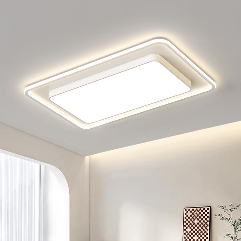 新奶油12007风客厅灯现代简约大全气护眼主吸顶灯2024款屋灯具套