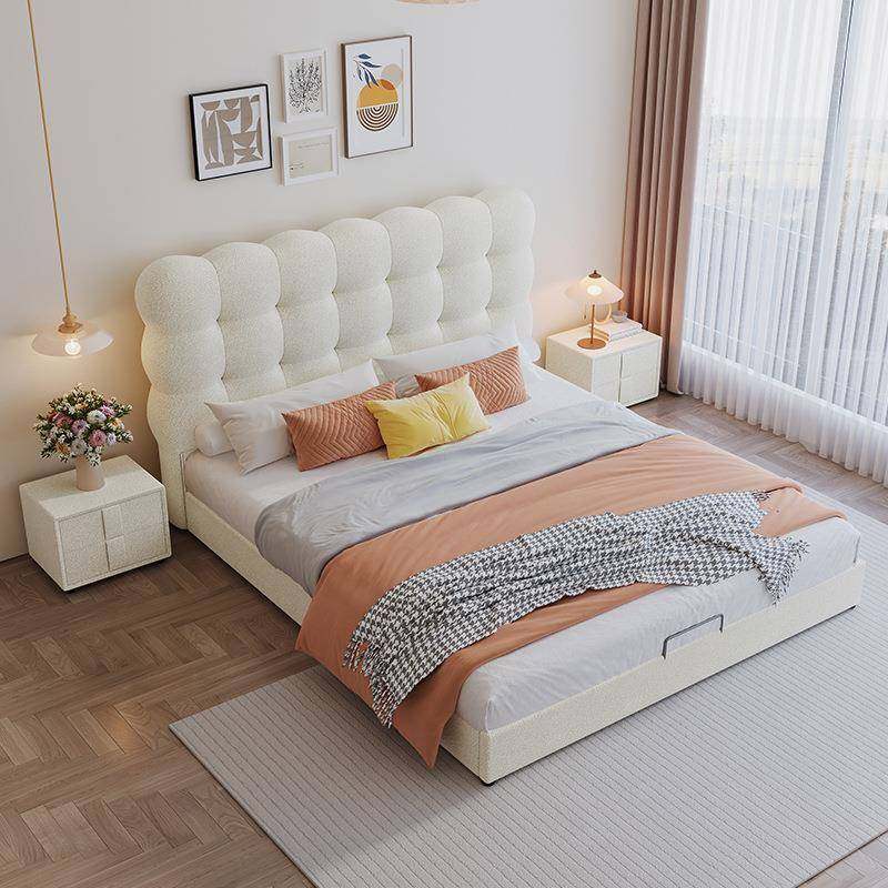 现代简约主卧双人皮床式奢包泡芙软床小户型齐边气压轻储物RWJ意,鲜花速递/花卉仿真/绿植园艺,其它园艺用品,淘宝优惠券,粉丝福利购,淘宝优惠卷