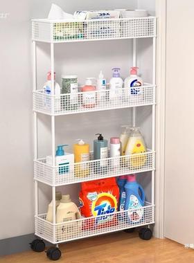 卫生纳间夹缝物架缝隙收置厨房靠墙窄64061柜浴室门后架落地置物