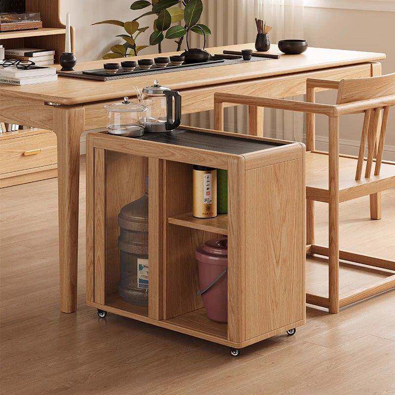 白蜡木移用动泡茶台轻奢沙发边几IIQ柜家烧水壶一体式茶车茶桌吧