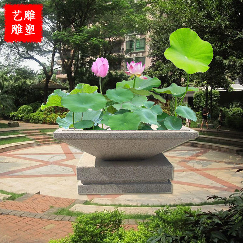 欧式园林庭院石雕花盆