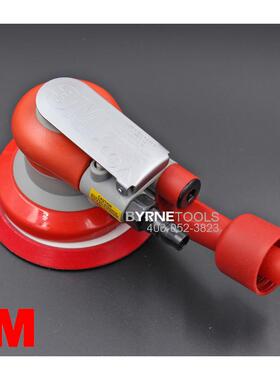 口20VMJ3进19气动偏心振动打磨机5寸圆1吸25自吸尘干磨机形尘袋磨