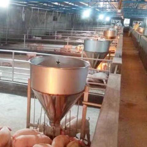 AHO加厚新不锈钢大猪育肥料母猪食槽猪用小双面槽养殖场喂鸡款猪