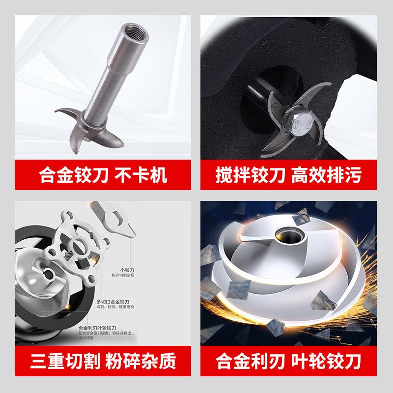 WQ潜水泵污水380V相无堵塞三潜水排泵污无品牌/220V污水提泵升泵2