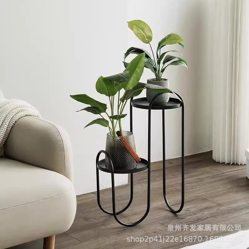 阳台架置物架客厅花地式铁艺整无品牌/装花盆架家落用现代简约室