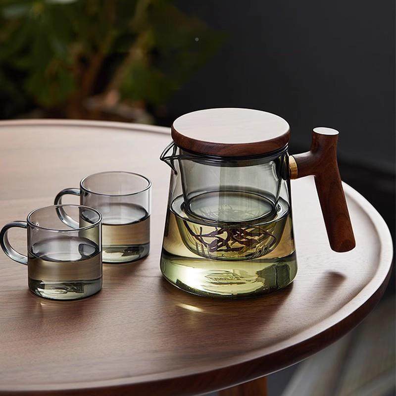 玻泡茶耐温璃茶水分离日式家用男士YET过滤养生办公单壶高茶壶具