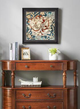 美式厅装画饭厅ENQ挂画复古象艺术餐饰壁画抽玄关欧式卧室床头墙