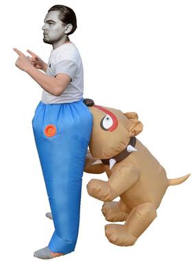 狗服屁咬股充气服万圣节舞台表笑演服装派74693对充气狗装搞道具