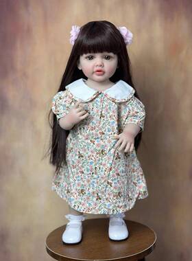 BZD娃OLL重生装娃璐璐55厘50040米仿真女孩全胶可可水洗换模特陪