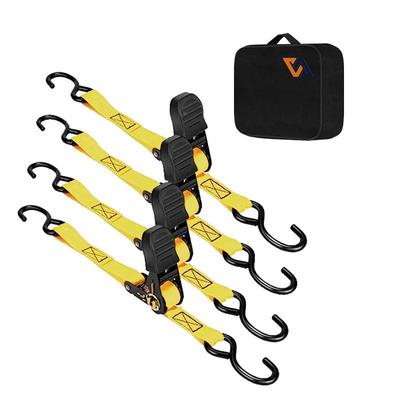 2货5mm多功能可伸35280缩棘轮系带物捆绑带涤纶带4件套带绑黑紧色