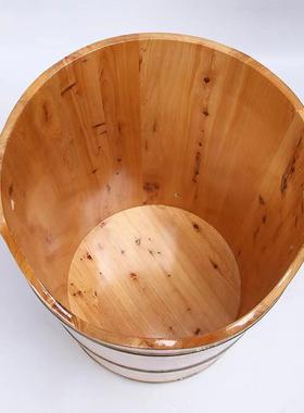 香柏木桶50木泡脚桶洗脚桶过木高小腿高深桶家用实木WGZ足浴桶木