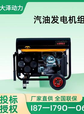 2134大泽动力便小型5机KW8KW油10KW汽发电组单缸携式野外施工工厂
