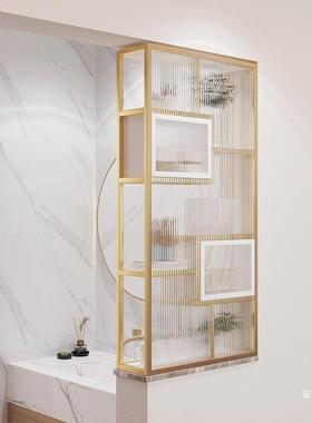 玻璃餐屏风隔断茶饰TOG洗手间装玻璃玄关半墙洗手台隔断厅