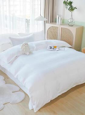 酒宿馆床上四件店OWH套白色床单七八件套被芯枕民芯全套单人三件
