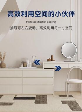 布妮莎梳小妆台斗柜一体意式极简卧室户多储物收纳实木型柜EEH化