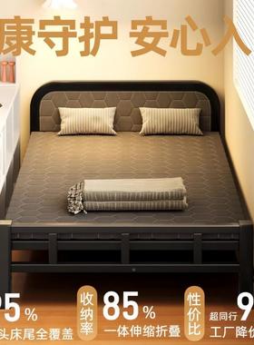 舍出折叠80704单人床家用休成人宿简易办公室午睡租屋可伸缩午铁