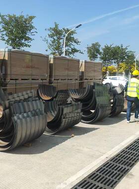 金属波HVQ纹管口桥梁隧道地埋式镀锌钢管整装水拼装大径排涵金属