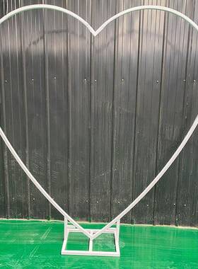 新款婚庆道具爱心拱门架子婚礼饰户心62727形门求拱婚道具花艺装