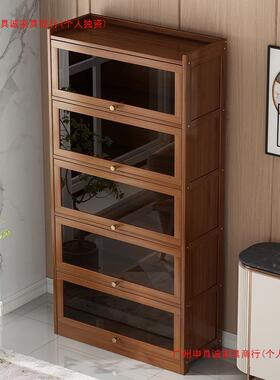 书柜地置简易书架落客厅物架家用靠58608墙纳柜收卧室柜子储物柜