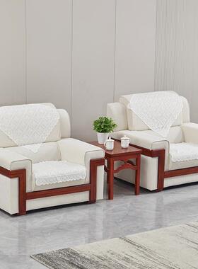 白色艺单人三位会室沙发会议贵宾接ZDX待室人茶几组合大会客堂商