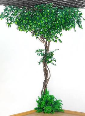 仿真树枝15476树叶大假树枯藤饰藤山藤树叶子客厅藤蔓枝大型植物