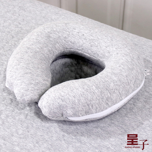 美容院纯棉趴趴枕U型枕颈枕美容床枕头按摩床睡觉护脸垫可拆洗