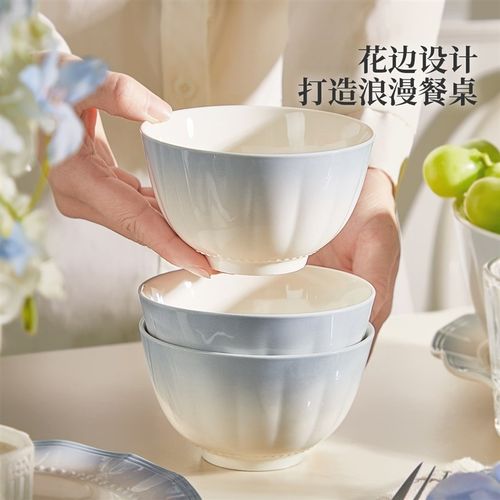 法式碗碟餐具套装家用2025新款高颜值碗盘乔迁新居碗具釉下彩碗筷