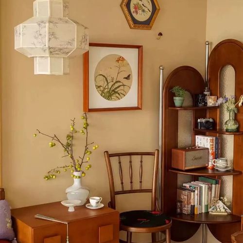 新中式吊灯复古禅意布艺灯笼客厅餐厅民宿茶室书法仿古装饰法式灯