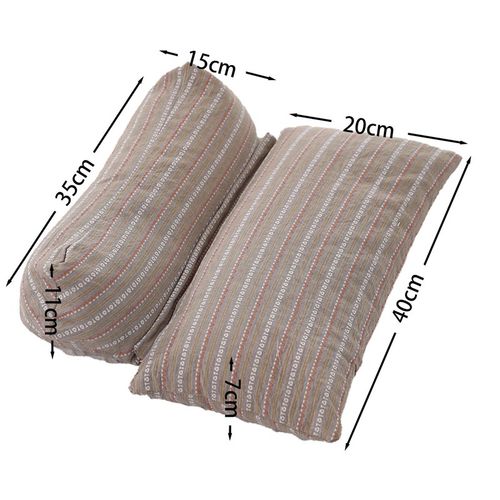 荞麦壳三角连体枕家用护颈椎助睡眠牵引枕成人可拆卸组合枕芯枕头