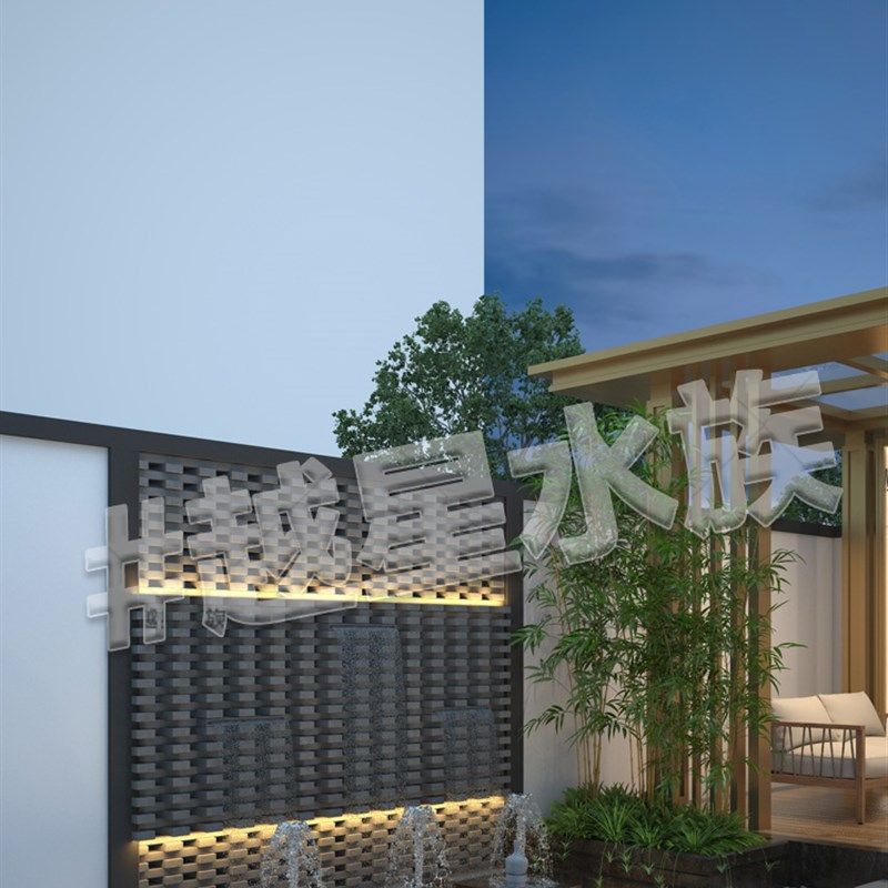 鱼池瀑布出水口不锈钢水幕墙流水槽庭院假山流水景观流水墙流水口,商业/办公家具,叠水瀑布,淘宝优惠券,粉丝福利购,淘宝优惠卷