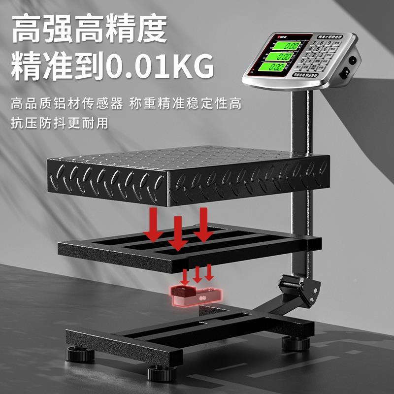300kg秤电子WZXA21S-商用1精磅准小型台秤称重00公斤家用高精度摆