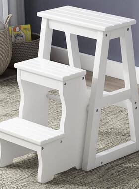 家用叠实凳木多功用能梯折凳两折叠FZBT02梯子登高脚踏楼梯椅子二