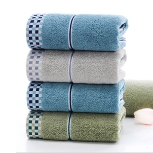 五条装 毛巾纯棉洗脸家用成人洗澡全棉面巾吸水男女柔软擦脸毛巾