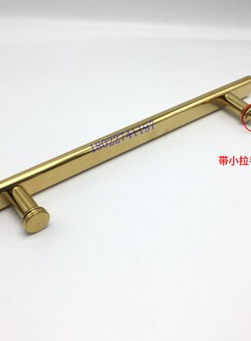 浴室卫生间玻璃门移门拉手推拉门不锈钢椭圆管把手孔300m400m440m