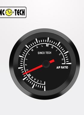SINCOTECH 52mm高速步进电机2吋单色赛车空燃比表AFR黑色款DO6388
