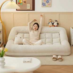 懒人沙发人类狗窝床可睡觉小户型单人沙发阳台休闲折叠双人沙发